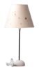 Table Lamp Handcrafted 100% Hemp Garden Paper Lampshade with Marble Base