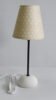 Table Lamps Elegant Handcrafted Hemp Fiber Paper Lampshade with Marble Base