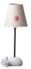 Handcrafted Hemp Flower Petal Paper Lampshade with Marble Base Lamp