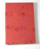 Red Love Embroidery Paper Cover Notebooks