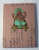 Antique Looking Screen Hand Print Cover Notebook