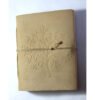 Hand crafted 100% natural leather cover journal.