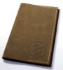 Handcrafted buffalo refillable leather journal.