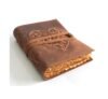 Red heart vintage leather journal.