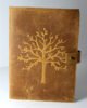 Handcrafted Leather Journal With Tree Embossed Lined